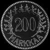 200 Markkaa de Plata Finlandeses (Reverso)