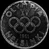 500 Markkaa de Plata Finlandeses (Juegos Olímpicos) (Reverso)