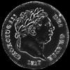 2 Peniques de Plata Británicos de Jorge III (Anverso)