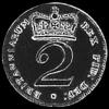 2 Peniques de Plata Británicos de Jorge III (Reverso)