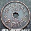 Christian X Danish Bronze 2 Øre (Reverse)