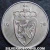 Olav V Norwegian 50 Øre (Obverse)