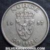 Haakon VII Norwegian 50 Øre (Reverse)