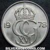 Carl XVI Gustaf Swedish 50 Öre (Obverse)