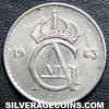 Gustaf VI Swedish 25 Öre (Obverse)
