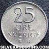 Gustaf VI Swedish 25 Öre (Reverse)