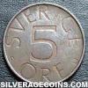 Carl XVI Gustaf Swedish 5 Öre (Reverse)