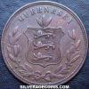 Guernsey Bronze 8 Doubles (Obverse)