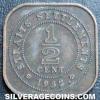 George V Straits Settlements Bronze Half Cent (Reverse)