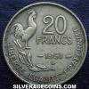 French 20 Francs (Reverse)