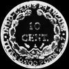 10 Céntimos de Plata de la Indochina Francesa (POIDS 2 GR. 7) (Reverso)