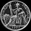 20 Céntimos de Plata de la Indochina Francesa (Anverso)