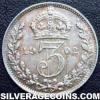 Edward VII British Silver Threepence (Reverse)