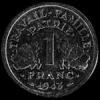 Franco de Aluminio Francés (Vichy, ligera) (Reverso)