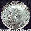 George V British Silver Threepence (.925) (Obverse)
