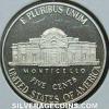 United States "Jefferson Nickel" 5 Cents (Reverse)