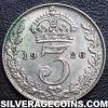 George V British Silver Threepence (.500) (Reverse)