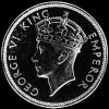 Media Corona de Plata de Rodesia de Sur de Jorge VI (Anverso)