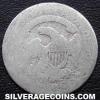 United States "Liberty Cap Dime" Silver 10 Cents (small date) (Reverse)