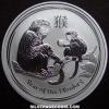 Elizabeth II Australian Dollar 1 Ounce Silver (Lunar II: Monkey) (Reverse)