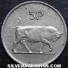 Irish 5 Pence (large) (Reverse)