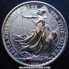 Elizabeth II 2 Pounds 1 Ounce Silver Britannia (texture) (Reverse)
