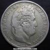 Louis Philippe I French Silver 5 Francs (raised edge) (Obverse)
