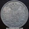 Isabella II Spanish Silver Escudo (Reverse)