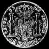 2 Escudo de Plata Españoles de Isabel II (Reverso)