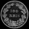 100 Reis de Plata Portugueses de Pedro V (Reverso)