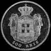 500 Reis de Plata Portugueses de Pedro V (Reverso)