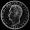500 Reis de Plata Portugueses de Luis I (Anverso)