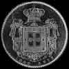 1000 Reis de Plata Portugueses de María II (Reverso)