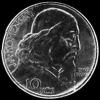 10 Coronas de Plata Checoslovacas (Comenio) (Reverso)