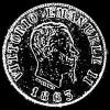 Victor Emmanuel II Italian Silver 50 Centesimi (Obverse)