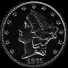 20 Dólares de Oro "Liberty Head Double Eagle" Estadounidenses (con lema) (Anverso)