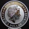 Elizabeth II Australian Dollar 1 Ounce Silver Kookaburra (Obverse)