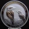 Elizabeth II Australian Dollar 1 Ounce Silver Kookaburra (Reverse)