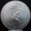 Elizabeth II Canadian Silver 5 Dollars (Olympic Rings) (Obverse)
