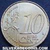 10 Céntimos de Euro Españoles de Juan Carlos I (Reverso)