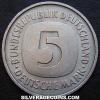 German Federal Republic 5 Marks (Reverse)