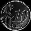 10 Céntimos de Euro Vaticanos de Juan Pablo II (Reverso)