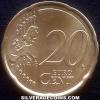 20 Céntimos de Euro Españoles de Juan Carlos I / Felipe VI (Reverso)