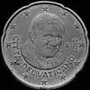 20 Céntimos de Euro Vaticanos de Benedicto XVI (Anverso)