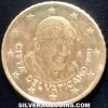 50 Céntimos de Euro Vaticanos de Benedicto XVI (Anverso)