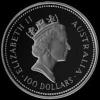 Elizabeth II Australian 100 Dollars 1 Ounce Gold Nugget (Obverse)