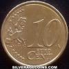 10 Céntimos de Euro Irlandeses (Reverso)