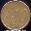 10 Céntimos de Euro Italianos (Reverso)