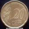 20 Céntimos de Euro Italianos (Reverso)