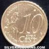 10 Céntimos de Euro Letones (Reverso)